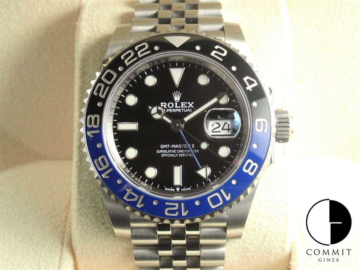 Rolex GMT-Master II Ref. 126710BLNR Stainless Steel Black Dial Oyster Bracelet
