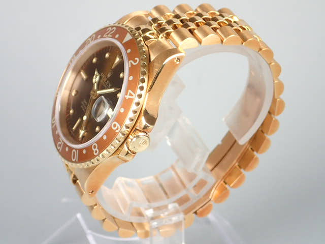 ロレックス GMTマスター Ref.16758 ブラウン文字盤 中古 gmt-master-16 ジュビリーブレスレット