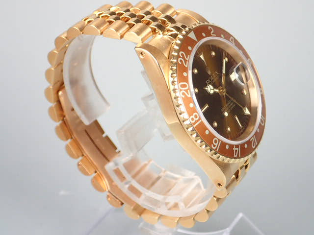 ロレックス GMTマスター Ref.16758 ブラウン文字盤 中古 gmt-master-16 ジュビリーブレスレット
