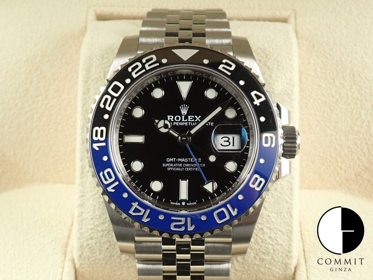 Rolex GMT-Master II Ref. 126710BLNR Stainless Steel Black Dial Oyster Bracelet