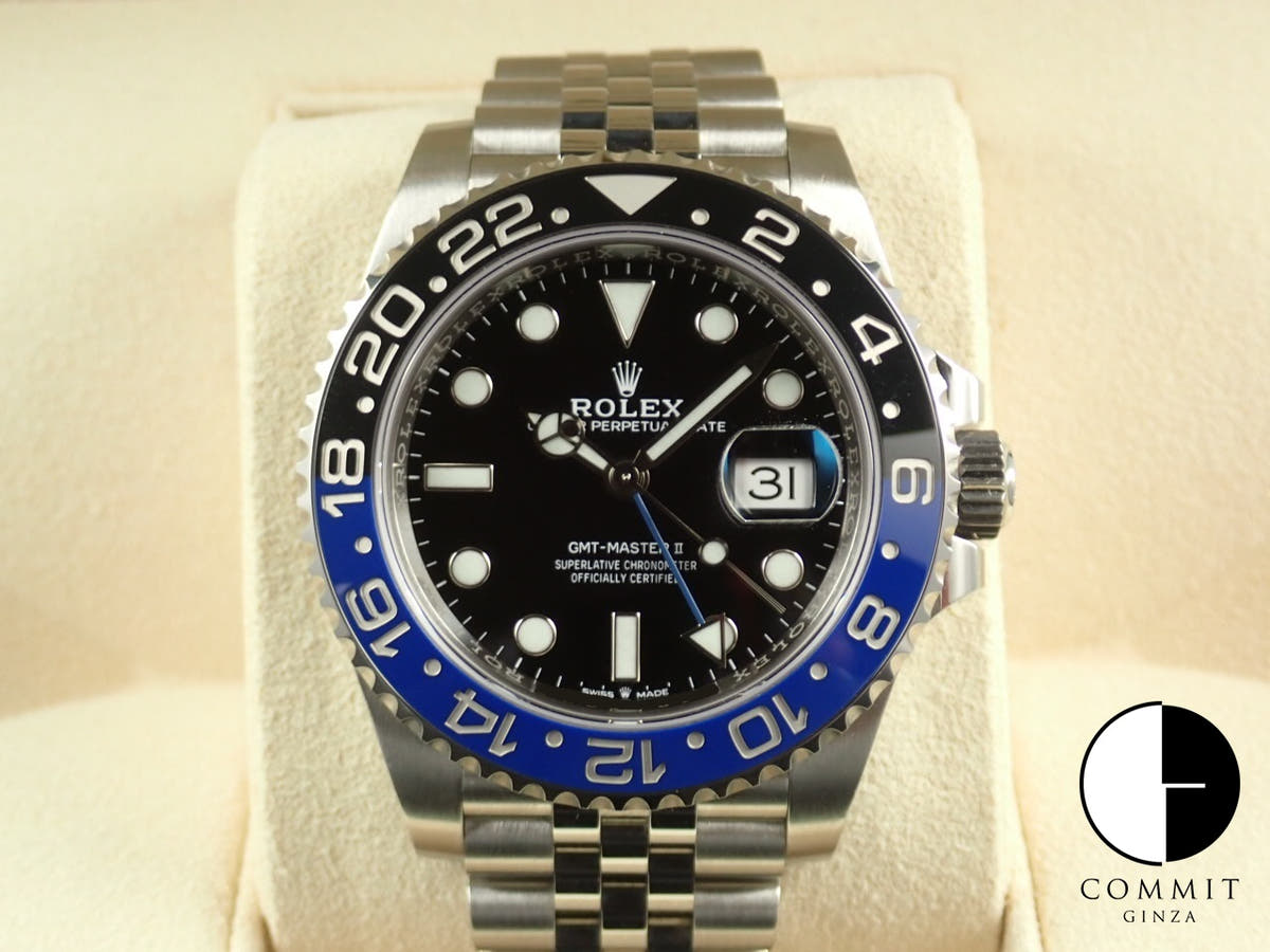 Rolex GMT-Master II Ref. 126710BLNR Stainless Steel Black Dial Oyster Bracelet