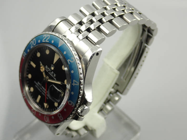 ロレックス GMTマスター Ref.1675 ステンレススチール ブラック文字盤 ジュビリーブレスレット 中古 9PUKCYMF