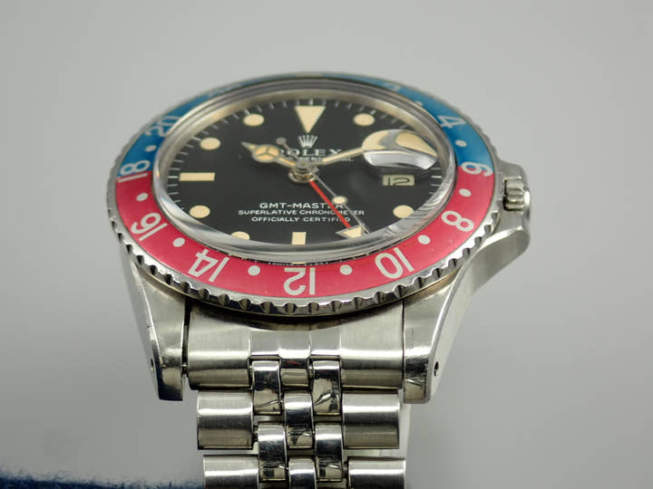 ロレックス GMTマスター Ref.1675 ステンレススチール ブラック文字盤 ジュビリーブレスレット 中古 9PUKCYMF