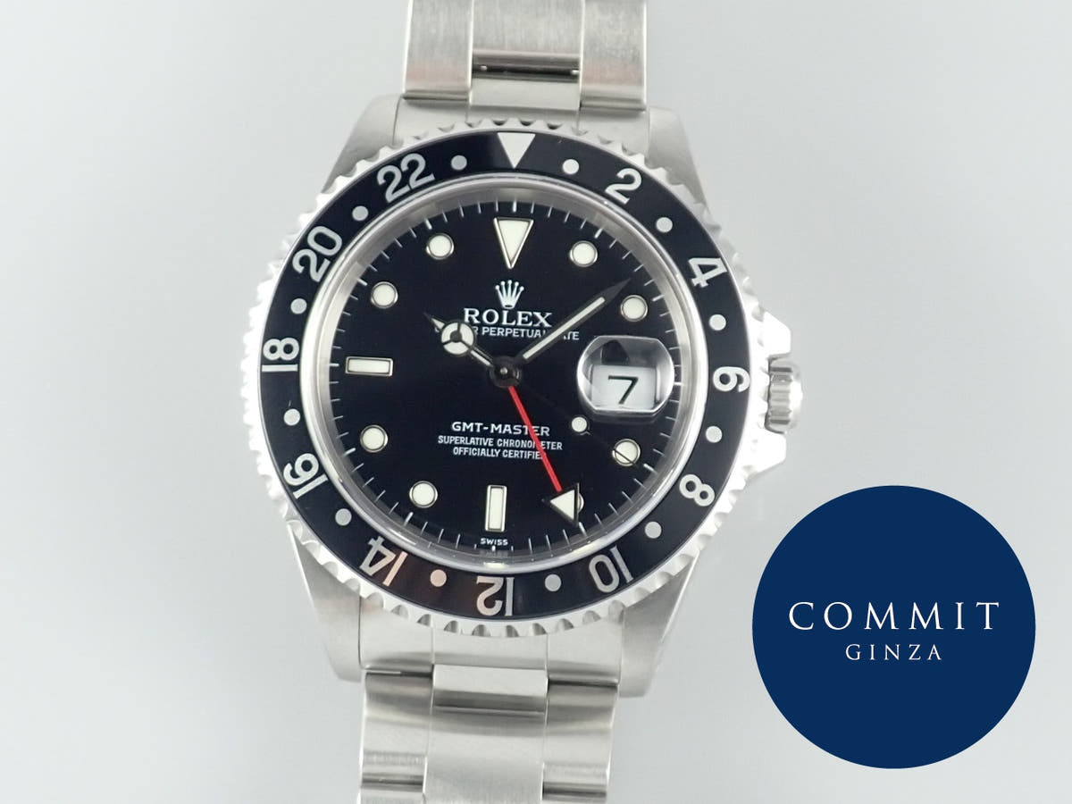 ロレックス GMTマスター Ref.16700 ブラック文字盤 中古 gmt-master-167 オイスターブレスレット