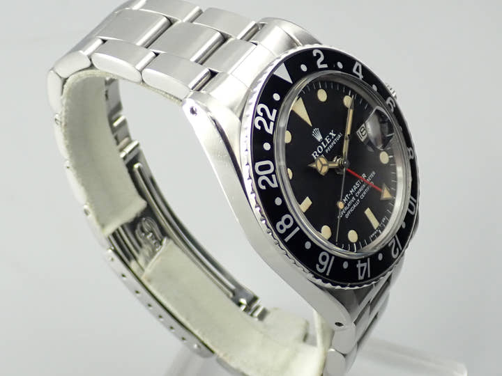 ロレックス GMTマスター Ref.1675 ステンレススチール ブラック文字盤 オイスターブレスレット 中古 7XT1VRRM