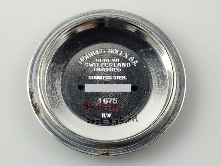 ロレックス GMTマスター Ref.1675 ステンレススチール ブラック文字盤 オイスターブレスレット 中古 7XT1VRRM