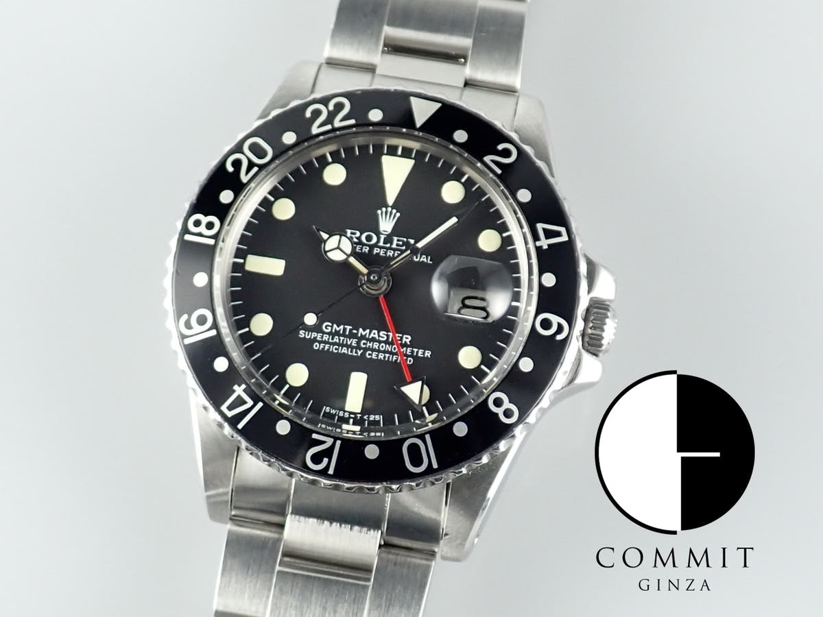 Rolex GMT Master Ref. 1675 Black Dial, Pre-owned, gmt-master-176, Oyster Bracelet