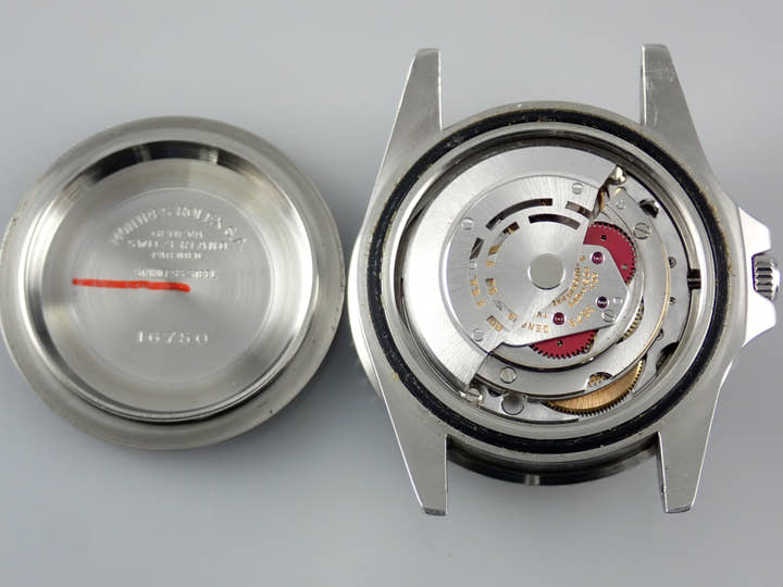 ロレックス GMTマスター Ref.16750 ブラック文字盤 中古 gmt-master-178 オイスターブレスレット