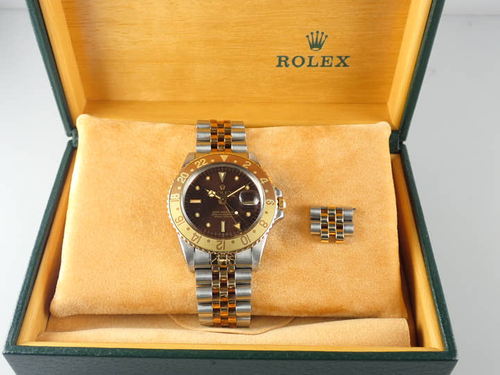ロレックス GMTマスター Ref.1675/3 ブラウン文字盤 中古 gmt-master-179 ジュビリーブレスレット