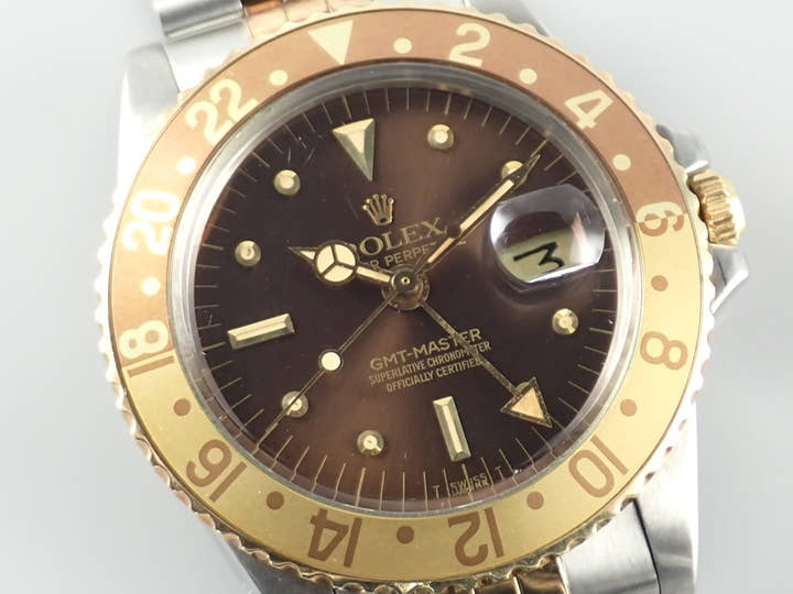 ロレックス GMTマスター Ref.1675/3 ブラウン文字盤 中古 gmt-master-179 ジュビリーブレスレット