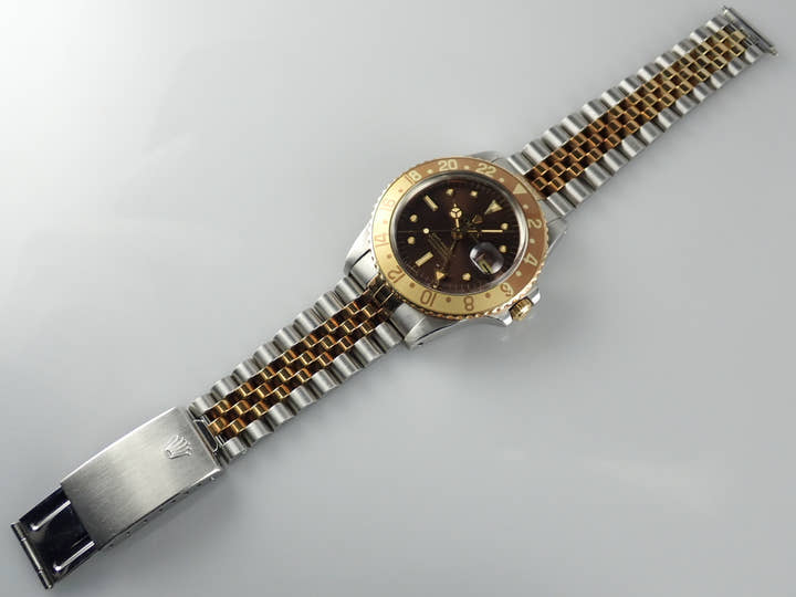 ロレックス GMTマスター Ref.1675/3 ブラウン文字盤 中古 gmt-master-179 ジュビリーブレスレット