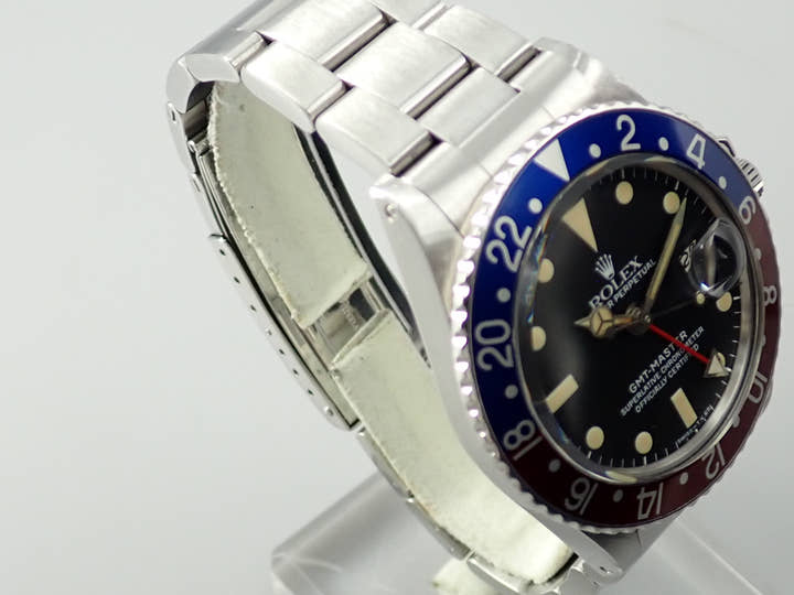 ロレックス GMTマスター Ref.1675 ステンレススチール ブラック文字盤 オイスターブレスレット
