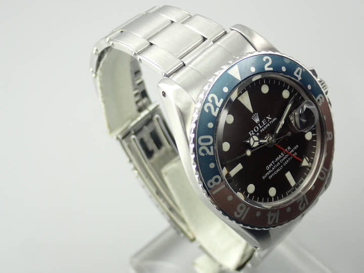 ロレックス GMTマスター Ref.1675 ステンレススチール ブラック文字盤 オイスターブレスレット