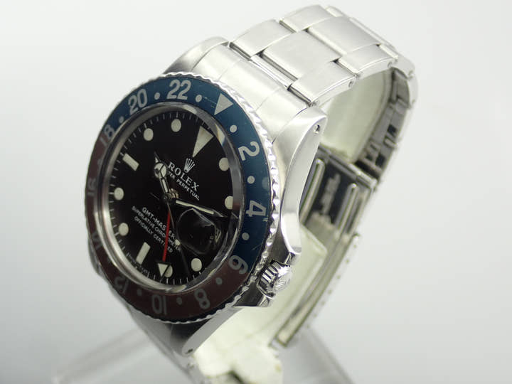 ロレックス GMTマスター Ref.1675 ステンレススチール ブラック文字盤 オイスターブレスレット