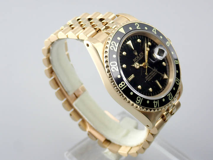 ロレックス GMTマスター Ref.16758 ブラック文字盤 中古 gmt-master-183 ジュビリーブレスレット