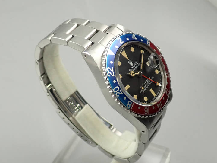 ロレックス GMTマスター Ref.1675 ステンレススチール ブラック文字盤 オイスターブレスレット