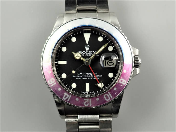 ロレックス GMTマスター Ref.1675 ステンレススチール ブラック文字盤 オイスターブレスレット