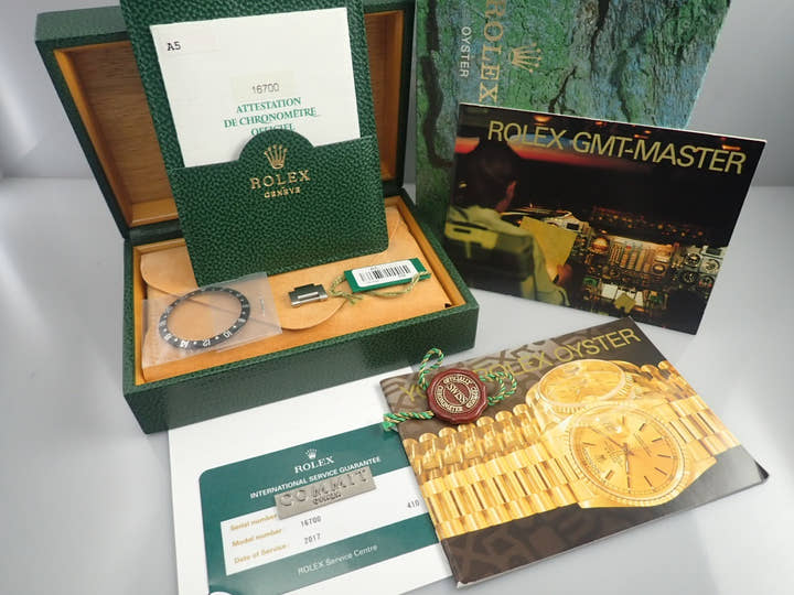 ロレックス GMTマスター Ref.16700 ステンレススチール ブラック文字盤 オイスターブレスレット