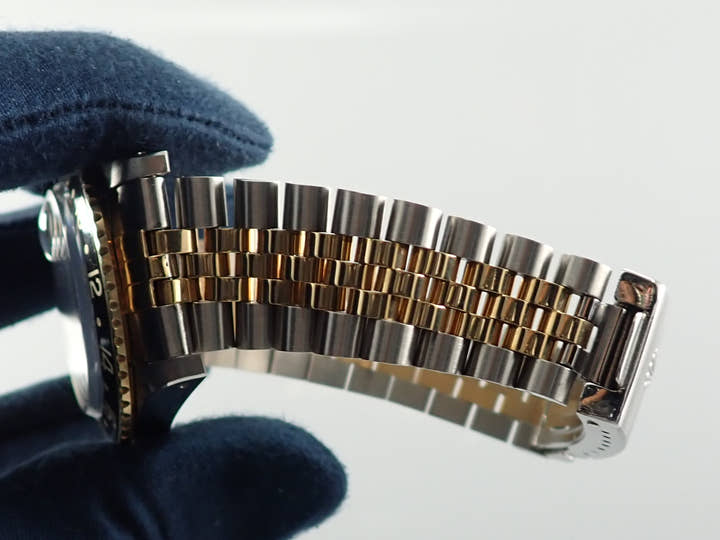 ロレックス GMTマスター Ref.16753 ステンレススチール/イエローゴールド ブラック文字盤 ジュビリーブレスレット 中古 8A9811HU