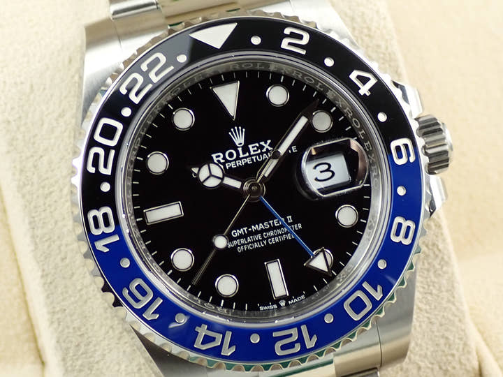 ロレックス GMTマスターII Ref.126710BLNR ステンレススチール ブラック文字盤 オイスターブレスレット