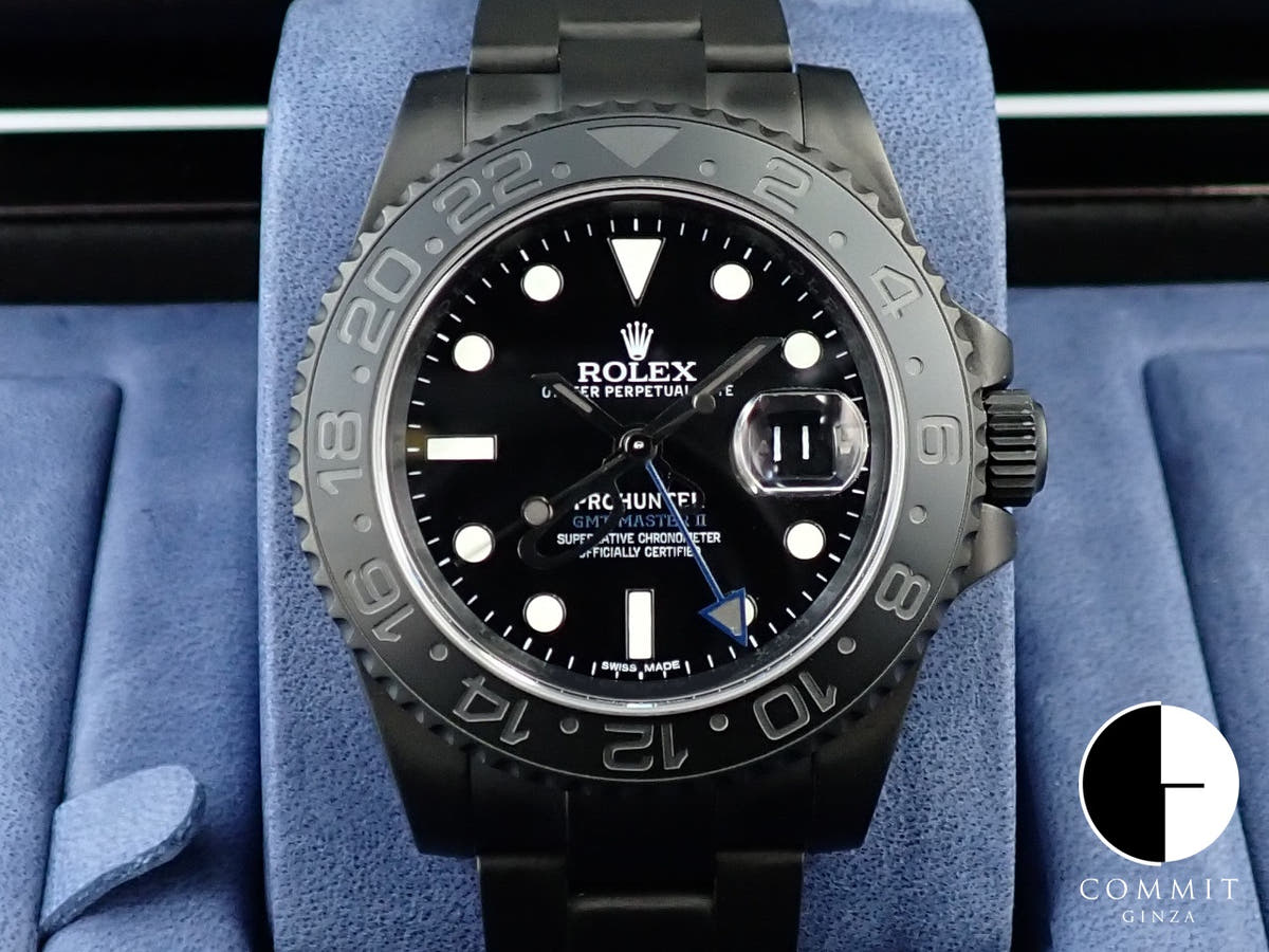 プロハンター × デンハム GMTマスターII Ref.116710LN ステンレススチール ブラック文字盤 未使用 WUTYH7KK