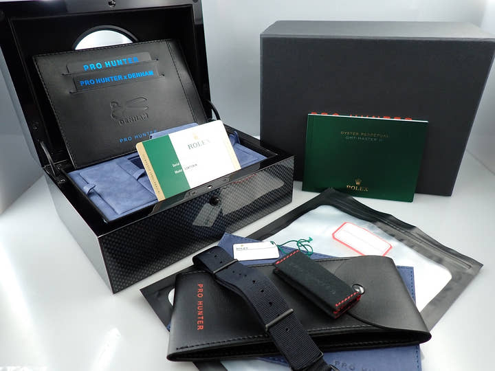 プロハンター × デンハム GMTマスターII Ref.116710LN ステンレススチール ブラック文字盤 未使用 WUTYH7KK