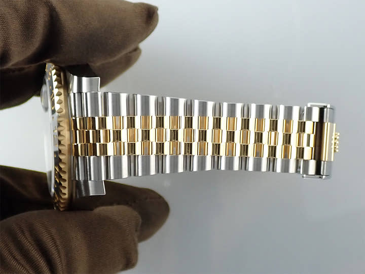 Rolex GMT-Master II Ref. 126713GRNR Stainless Steel/Yellow Gold Black Dial Jubilee Bracelet