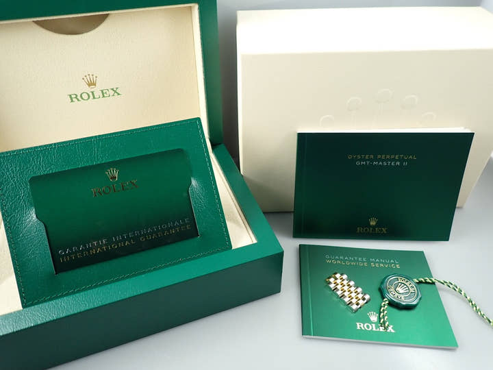 ロレックス GMTマスターII Ref.126713GRNR ステンレススチール/イエローゴールド ブラック文字盤 ジュビリーブレスレット