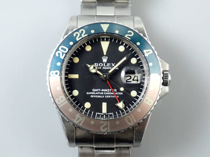 ロレックス GMTマスター Ref.1675 ステンレススチール ブラック文字盤 オイスターブレスレット