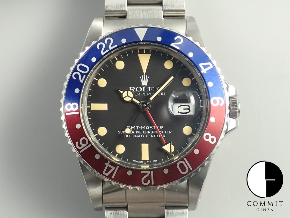 ロレックス GMTマスター Ref.16750 ステンレススチール ブラック文字盤 中古 KPY18421