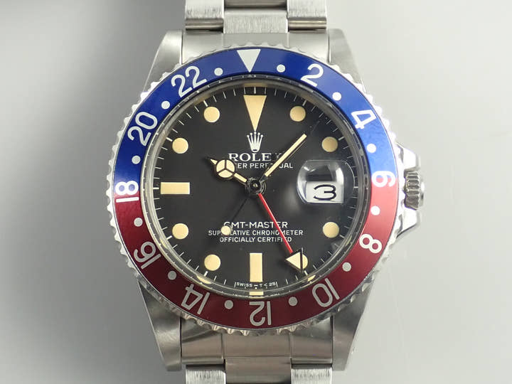 ロレックス GMTマスター Ref.16750 ステンレススチール ブラック文字盤 中古 KPY18421