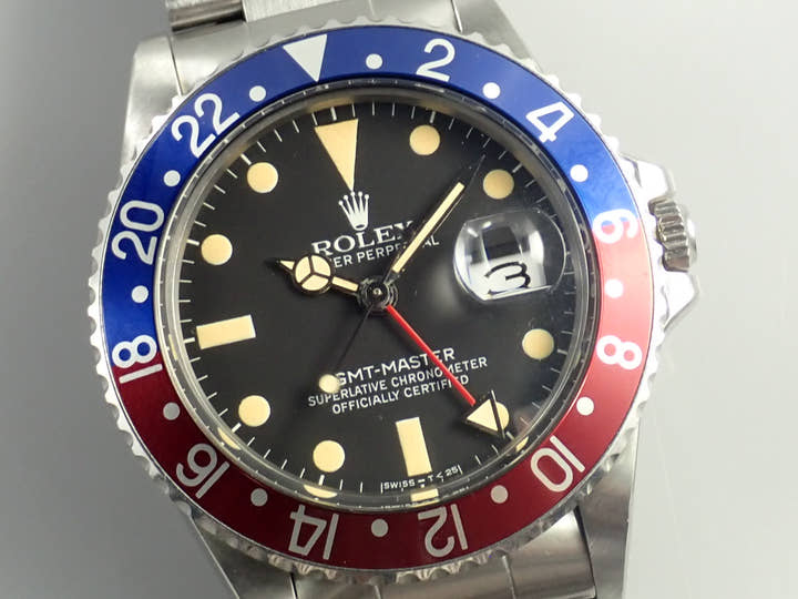 ロレックス GMTマスター Ref.16750 ステンレススチール ブラック文字盤 中古 KPY18421