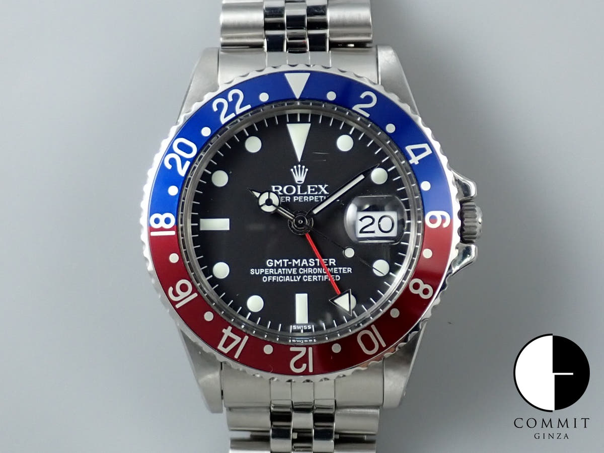 ロレックス GMTマスター Ref.1675/0 ステンレススチール ブラック文字盤 ジュビリーブレスレット