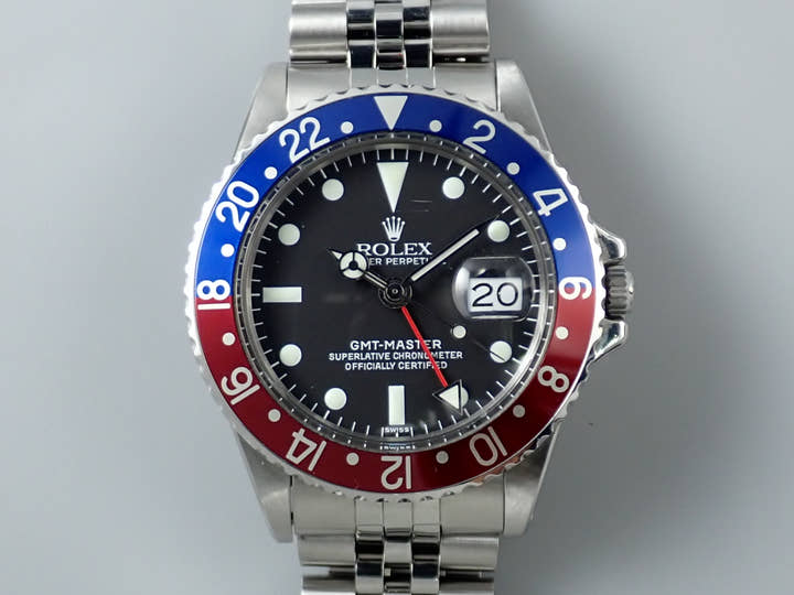 ロレックス GMTマスター Ref.1675/0 ステンレススチール ブラック文字盤 ジュビリーブレスレット