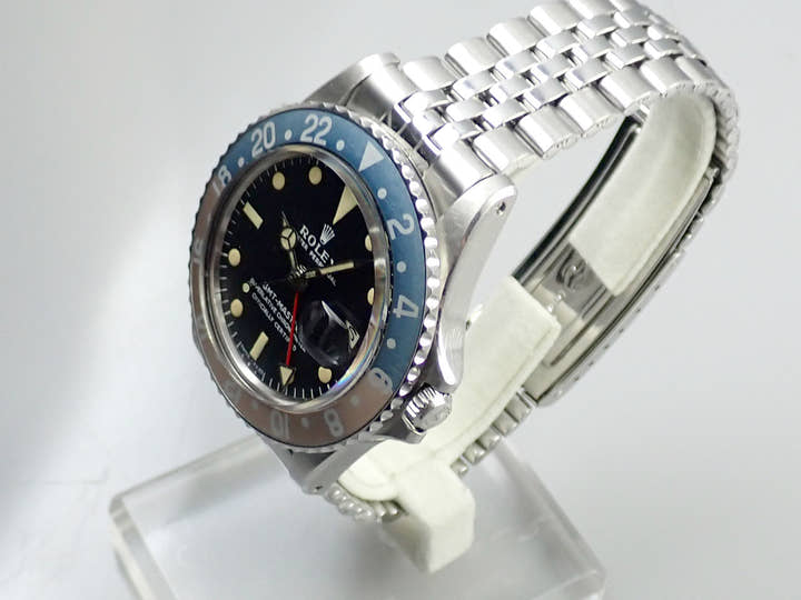 ロレックス GMTマスター Ref.1675 ステンレススチール ブラック文字盤 ジュビリーブレスレット 中古 PZJJC549