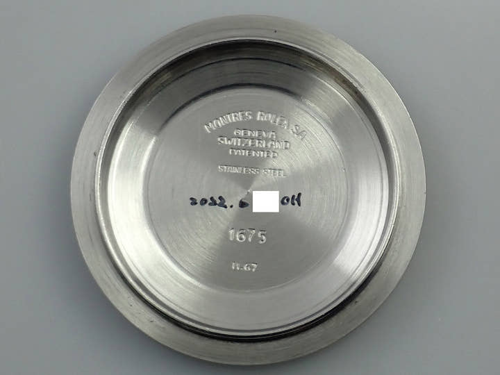 ロレックス GMTマスター Ref.1675 ステンレススチール ブラック文字盤 ジュビリーブレスレット 中古 PZJJC549