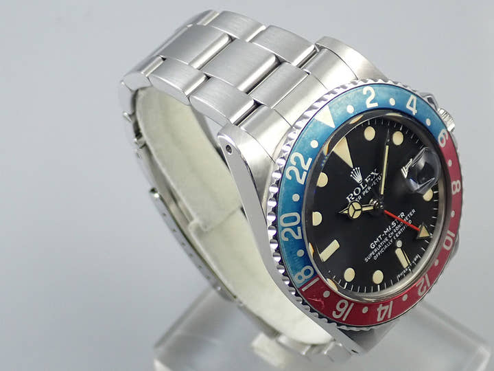 ロレックス GMTマスター Ref.1675 ステンレススチール ブラック文字盤 オイスターブレスレット
