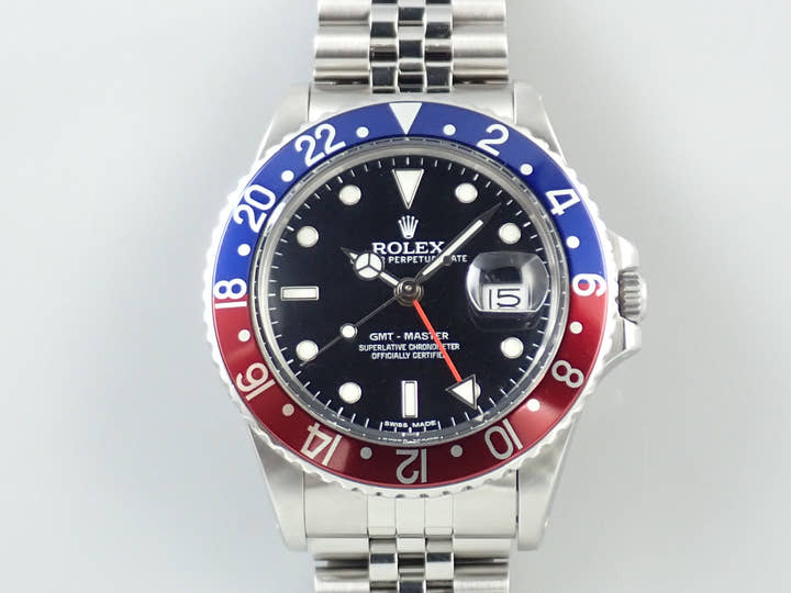 ロレックス GMTマスター Ref.16750 ステンレススチール ブラック文字盤 ジュビリーブレスレット 中古 RC0X4RS0
