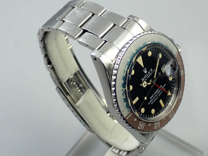 ロレックス GMTマスター Ref.1675 ステンレススチール ブラック文字盤 オイスターブレスレット