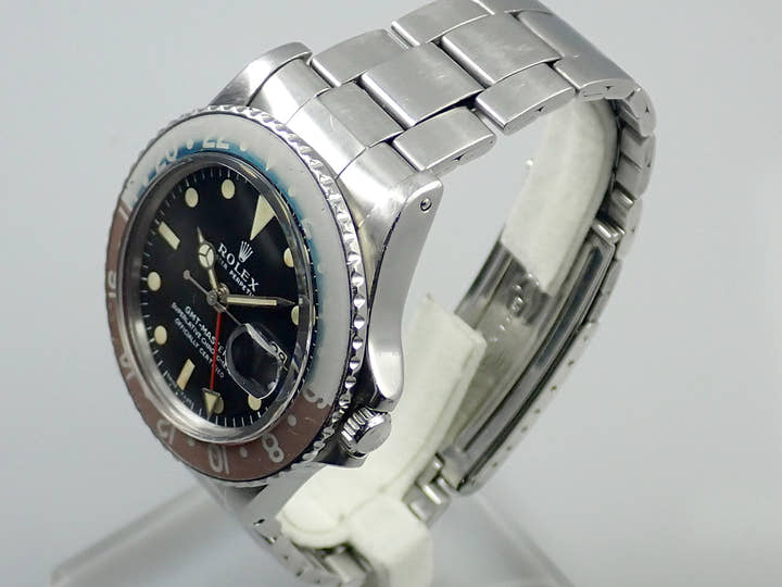 ロレックス GMTマスター Ref.1675 ステンレススチール ブラック文字盤 オイスターブレスレット