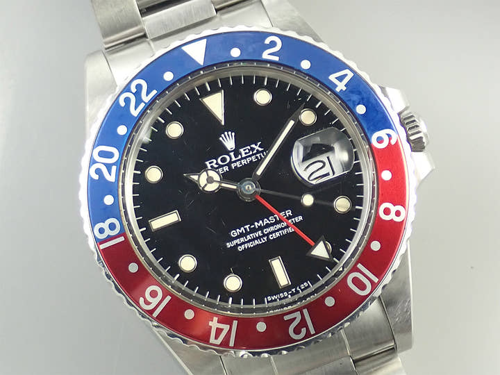 ロレックス GMTマスター Ref.16750 ステンレススチール ブラック文字盤 中古 UZZWF817