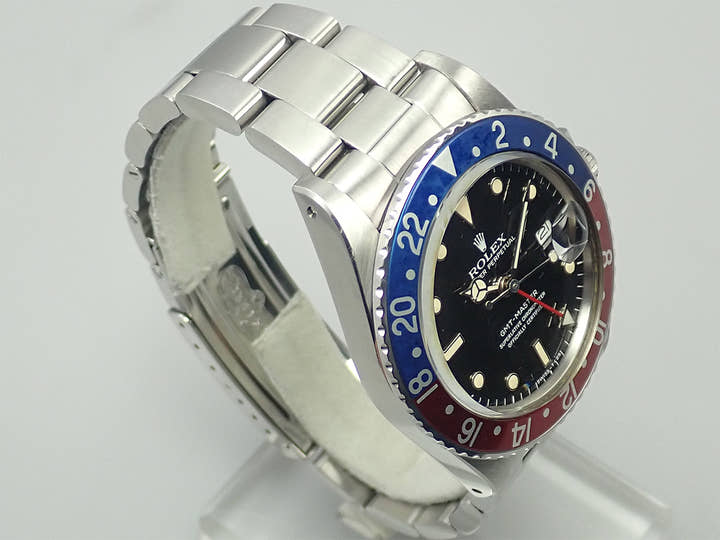ロレックス GMTマスター Ref.16750 ステンレススチール ブラック文字盤 中古 UZZWF817