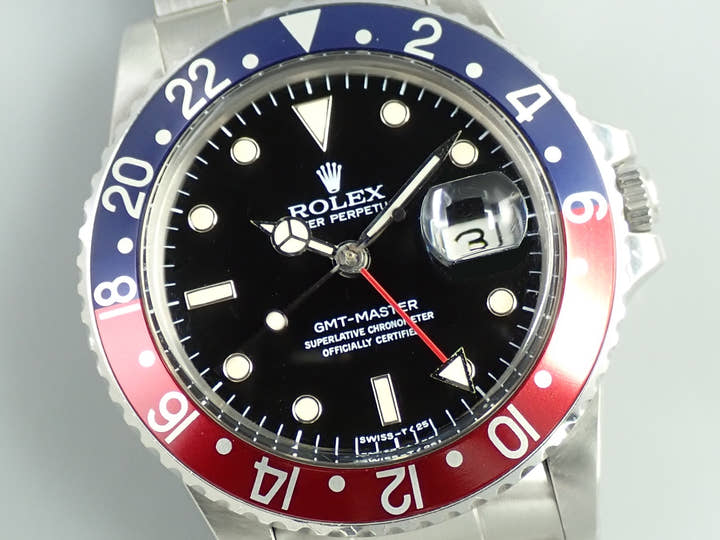 ロレックス GMTマスター Ref.16750 ステンレススチール ブラック文字盤 中古 9SU1H614