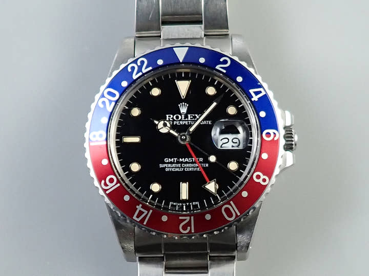 ロレックス GMTマスター Ref.16750 ステンレススチール ブラック文字盤 中古 J3953K37
