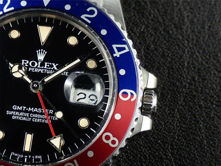 ロレックス GMTマスター Ref.16750 ステンレススチール ブラック文字盤 中古 J3953K37