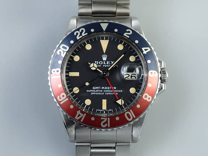 ロレックス GMTマスター Ref.1675 ステンレススチール ブラック文字盤 オイスターブレスレット
