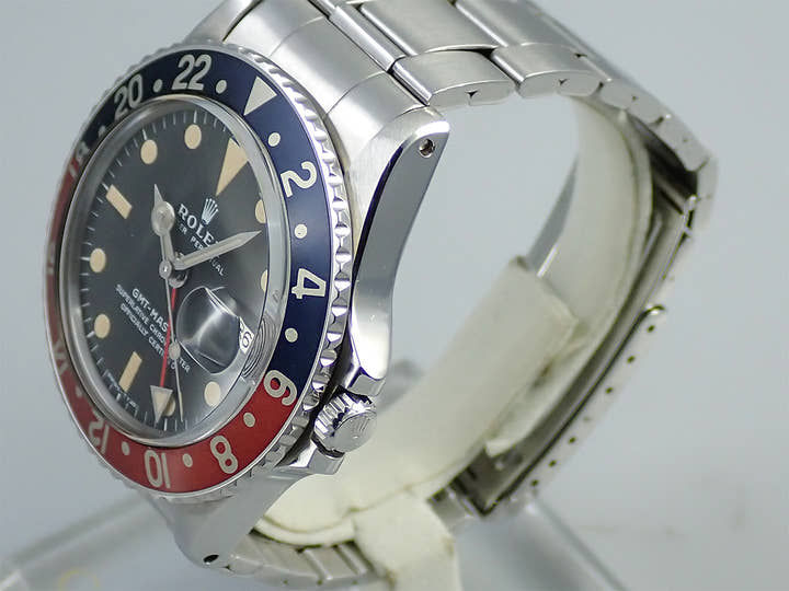 ロレックス GMTマスター Ref.1675 ステンレススチール ブラック文字盤 オイスターブレスレット