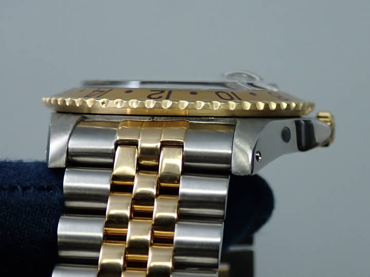 ロレックス GMTマスター Ref.16753 ステンレススチール/イエローゴールド ブラウン文字盤 ジュビリーブレスレット 中古 F4398403
