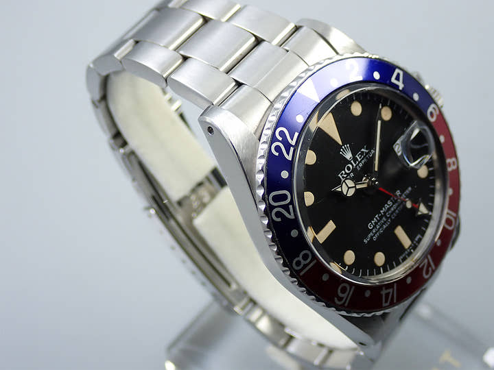 ロレックス GMTマスター Ref.1675 ステンレススチール ブラック文字盤 オイスターブレスレット