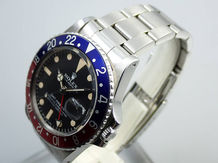 ロレックス GMTマスター Ref.1675 ステンレススチール ブラック文字盤 オイスターブレスレット